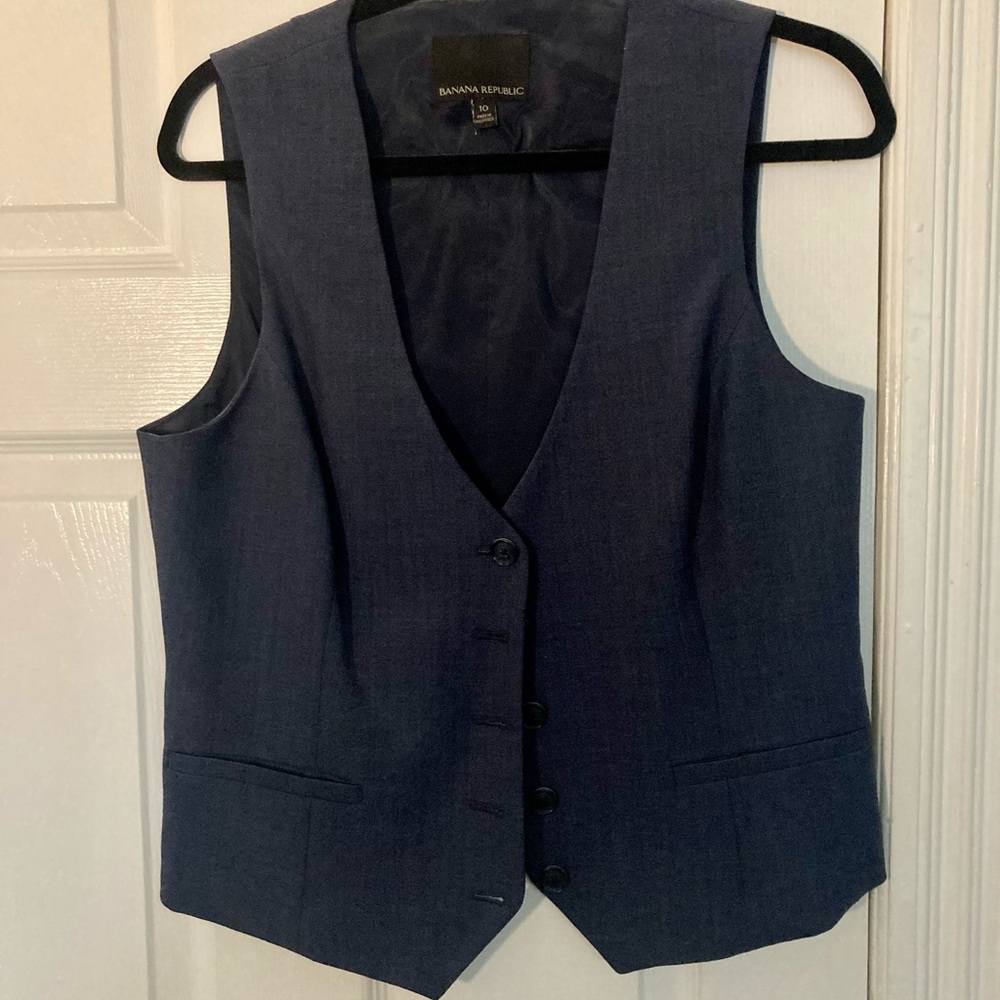 Charcoal Banana Republic Vest